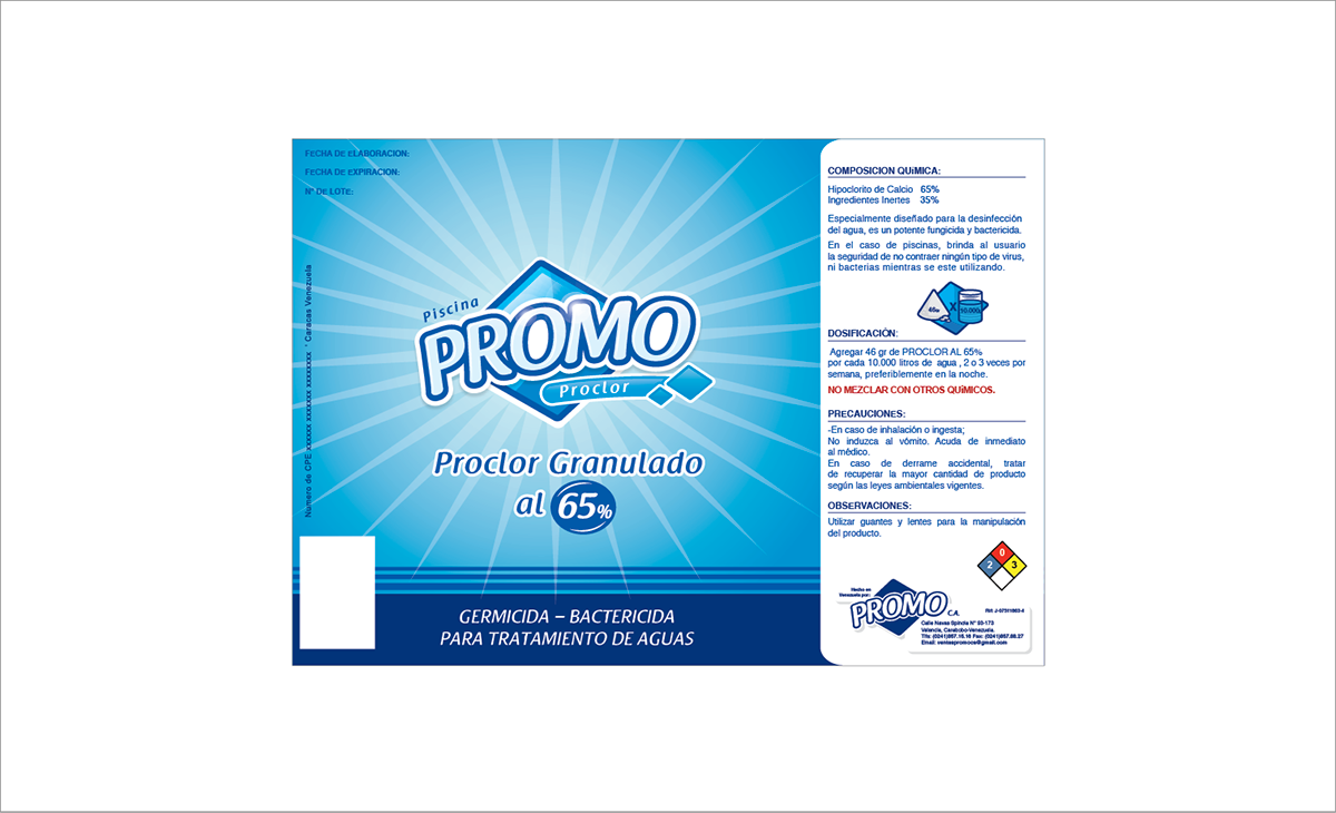 promo clean detergente limpieza etiquetas marca