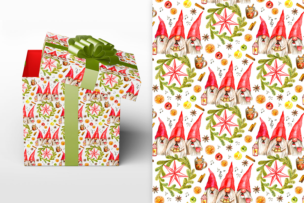 seamless pattern textile design  pattern digital paper surface design surface pattern design Christmas christmas design procreate illustration seamless patterns
