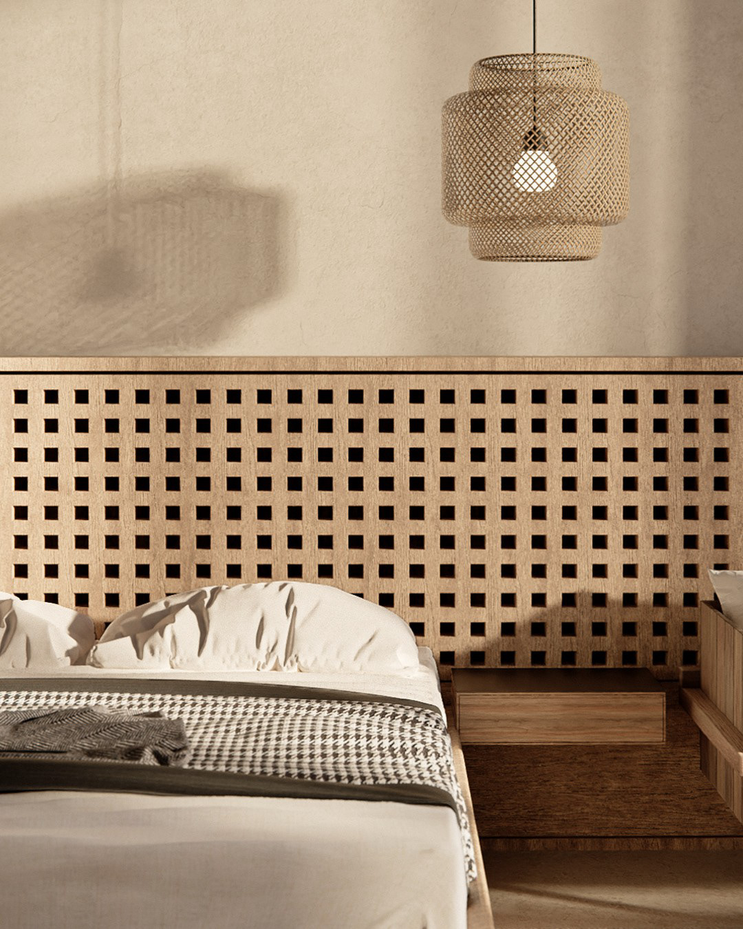 bedroom interior design  architecture Render visualization 3D archviz modern design blender