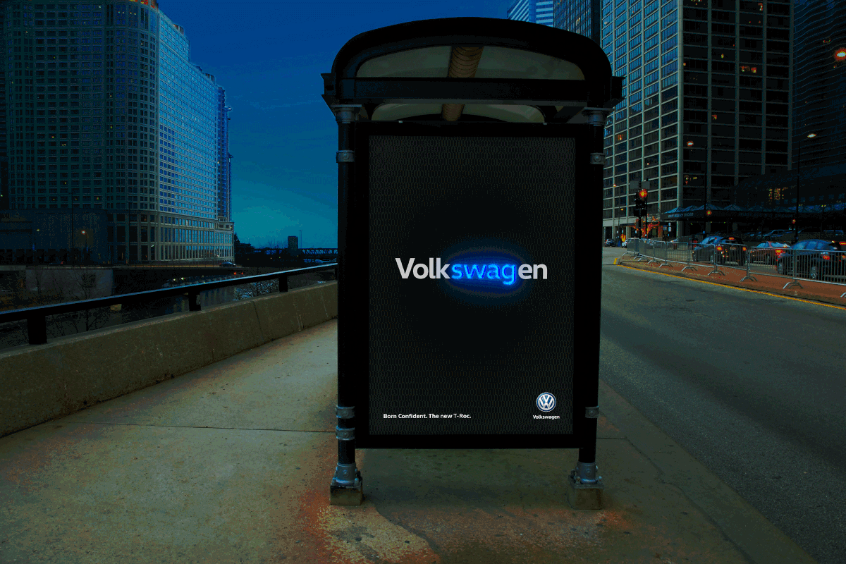 ads Advertising  automotive   campaign OOH Outdoor post social media swag volkswagen