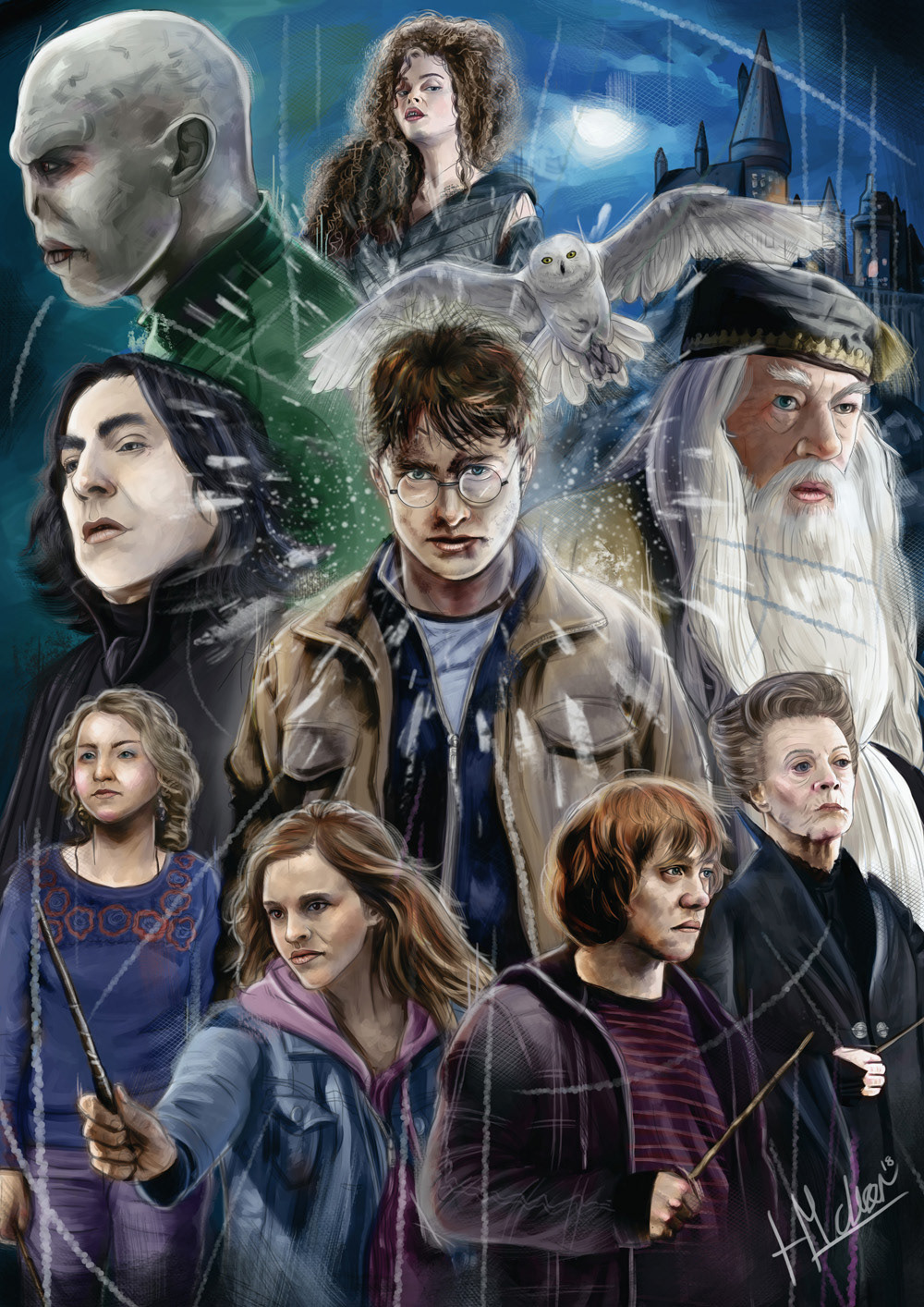 harry potter dumbledore voldemort Alan Rickman Hogwarts wizard wizardry witchcraft potterhead Daniel Radcliffe