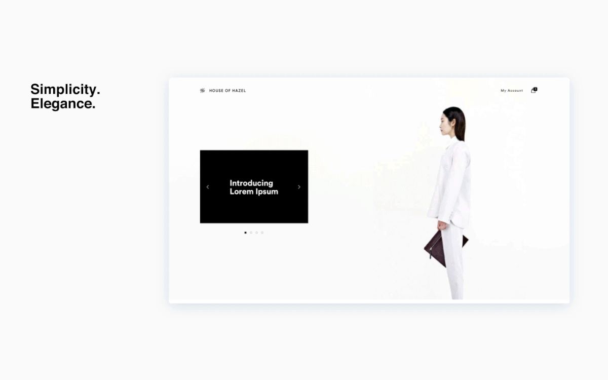 design White minimal clean Fashion  e-commerce women clothes apparel