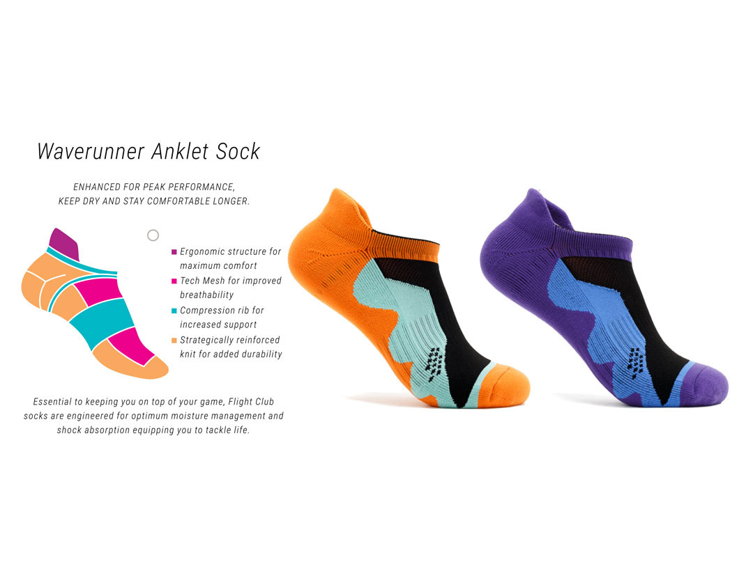 socks apparel productdesign Creative Direction  activewear Performance