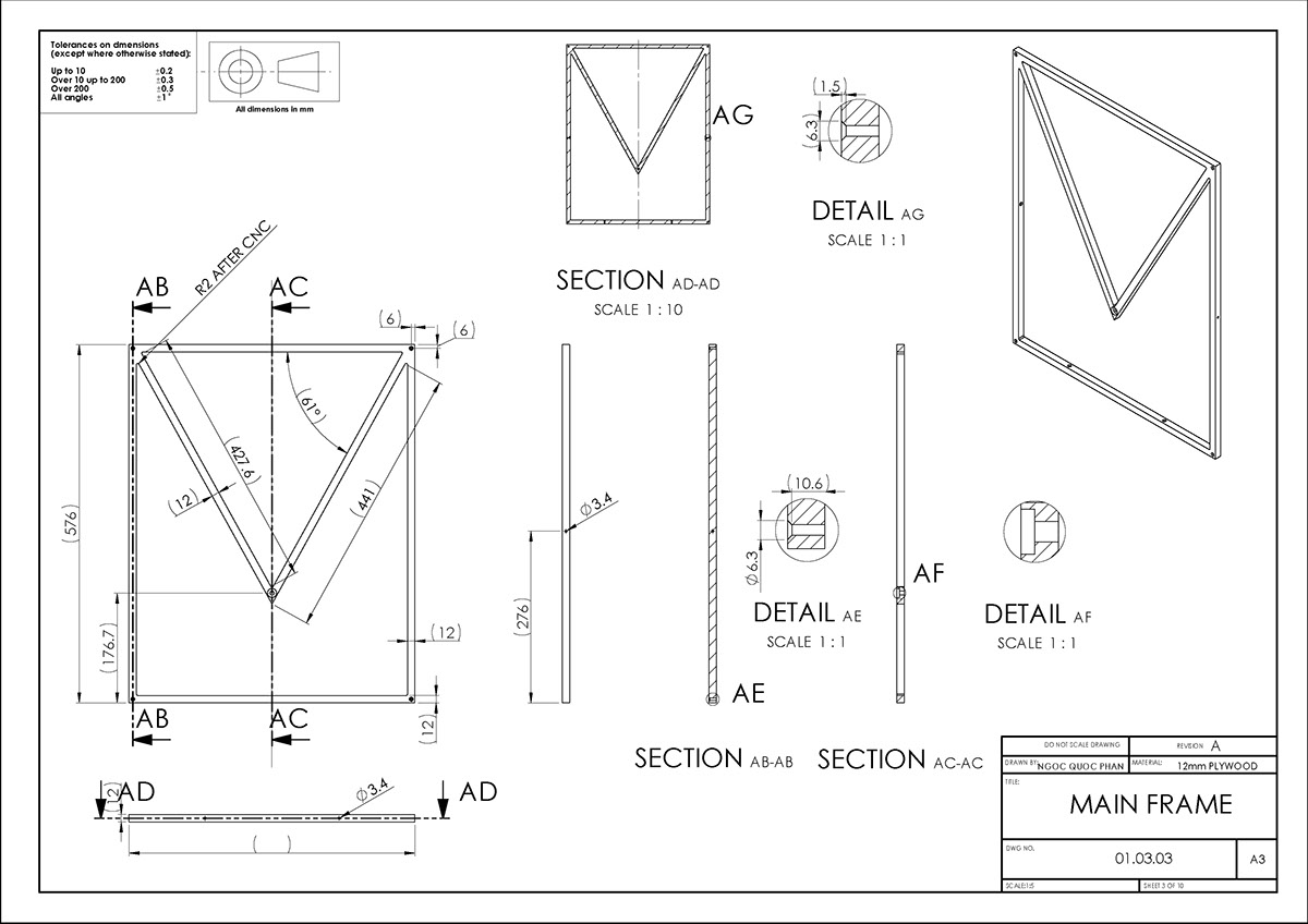 cad drawings Solidworks furniture