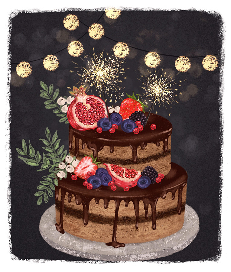 Food  comida cake bolo Procreate ipadpro digital illustration ipad pro chocolate dessert sobremesa digital