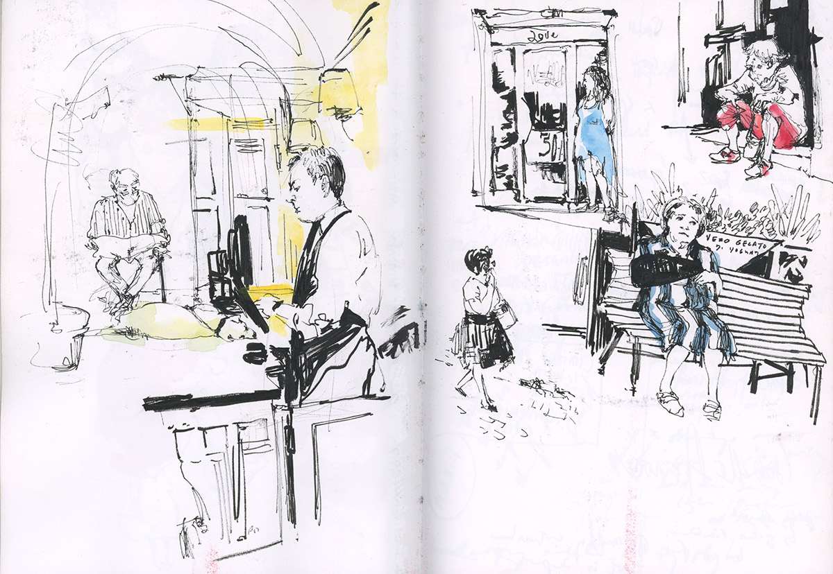 observation sketch Italy life