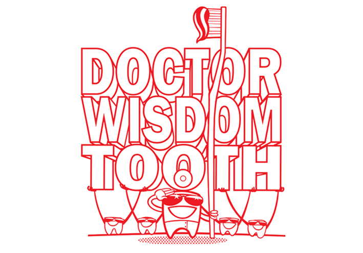 logo tooth dentist teeth Health toothpaste funny humour Retro