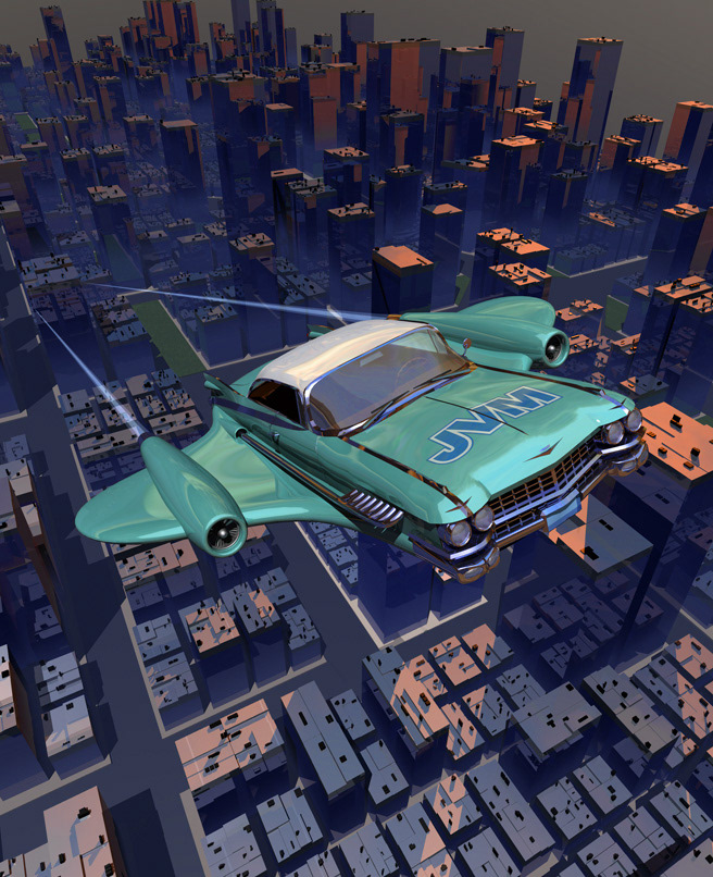Flying car automobile CGI 3D Scifi fantasy cityscape product Space  airplane flight Aerial Travel future futuristic