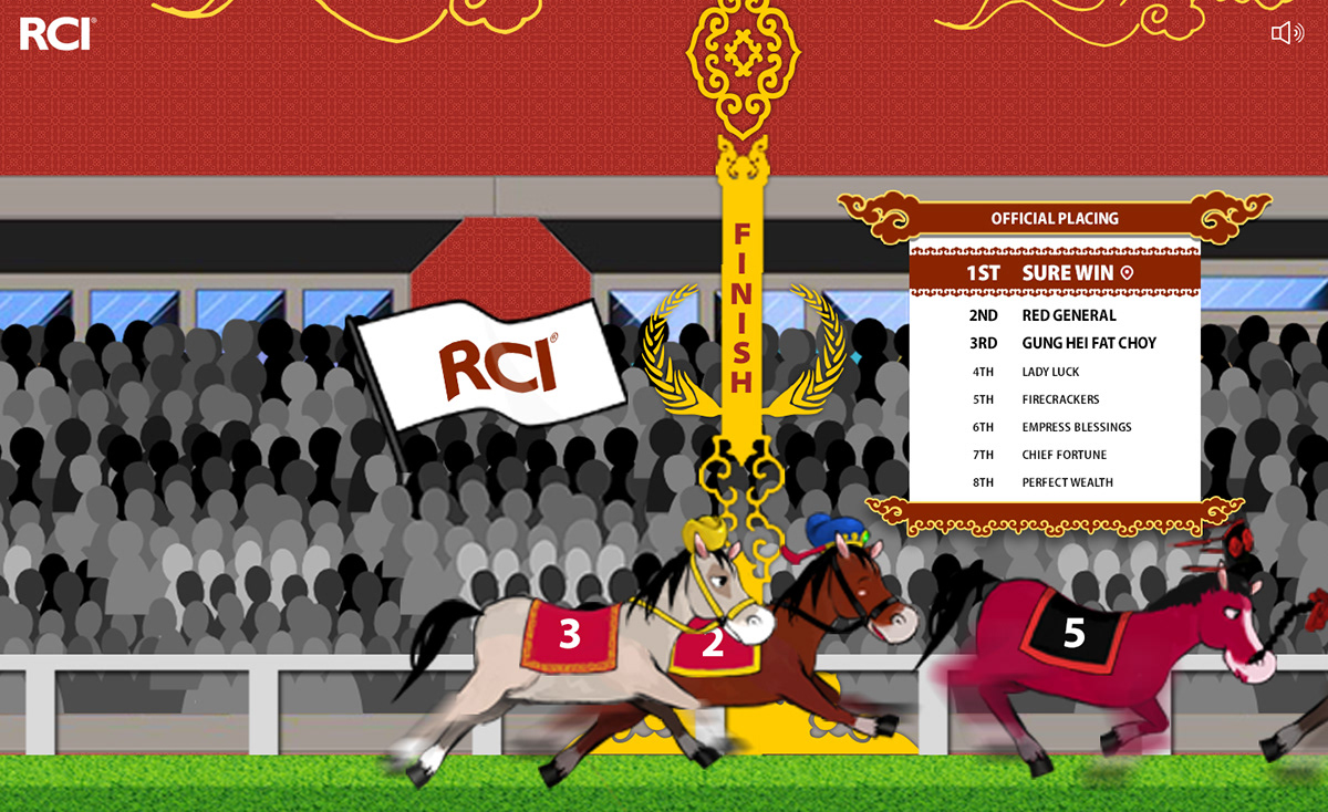 Horse racing RCI chinese new year cny 2014