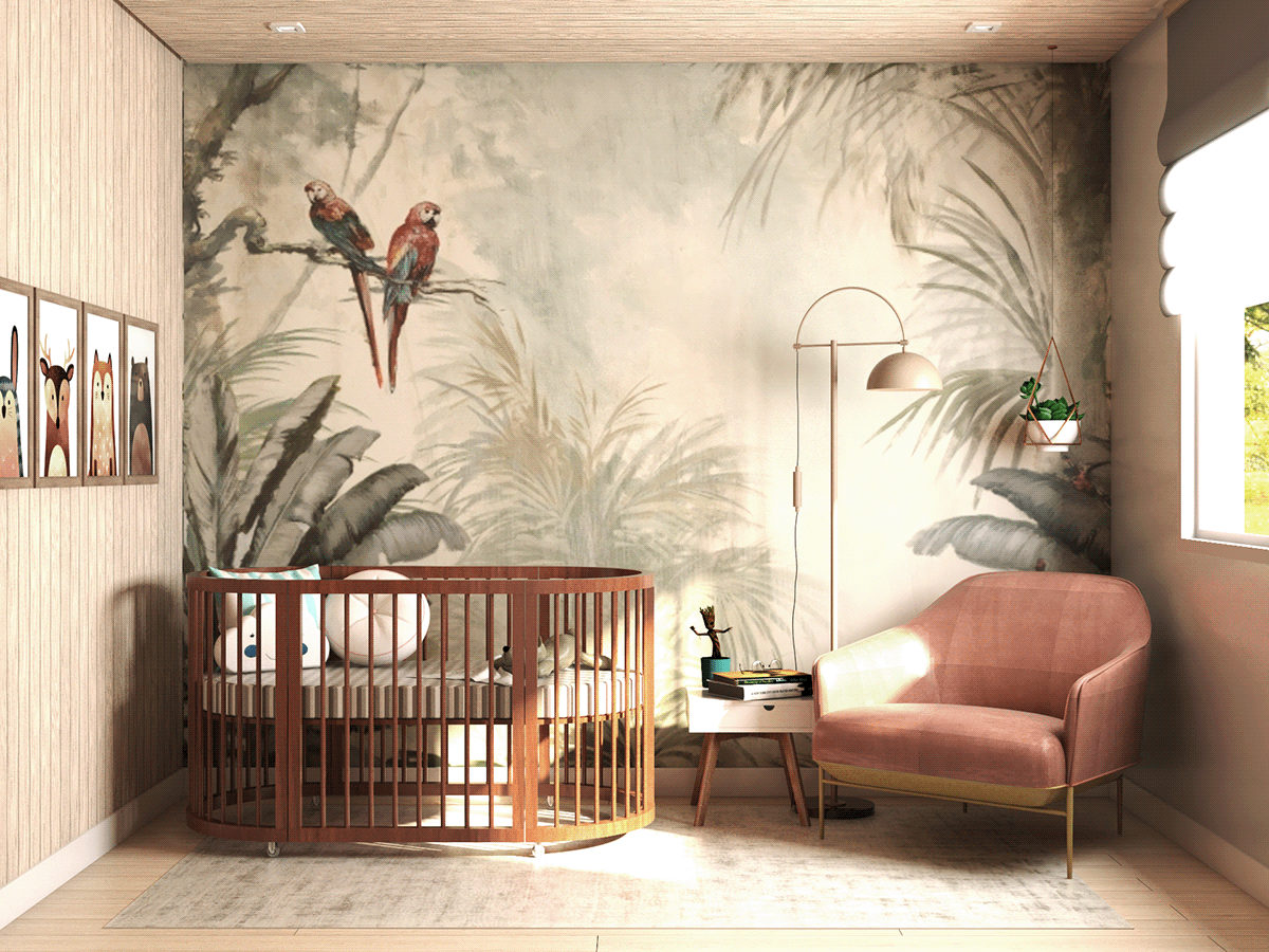 architecture ARQUITETURA babyroom collage decor design interiordesign interiores nursery vray