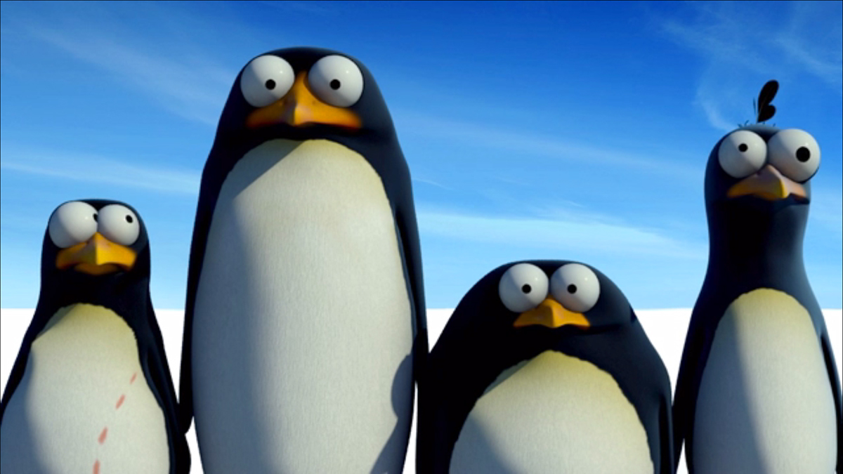 3D short-movie penguins characters cartoon