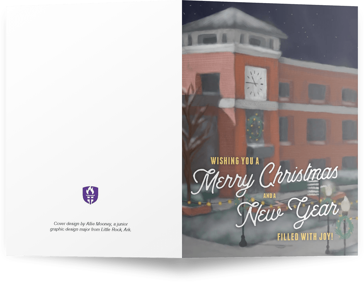 christmas card graphic design  ILLUSTRATION  Layout card