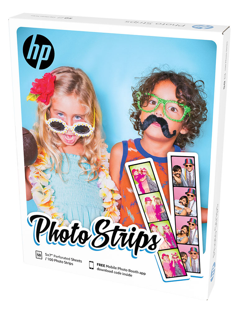 hp photo photostrips strips pastel color impact Fun pop kids funny party favor mustache goofy