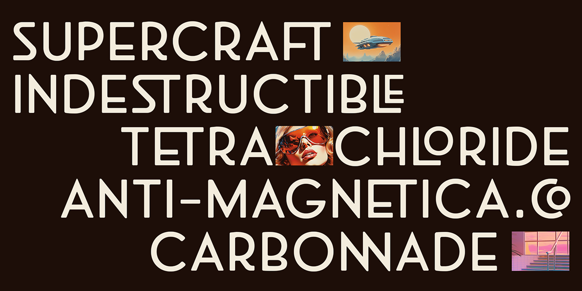 Retro futuristic font download art deco vintage Typeface sans serif Space  type design
