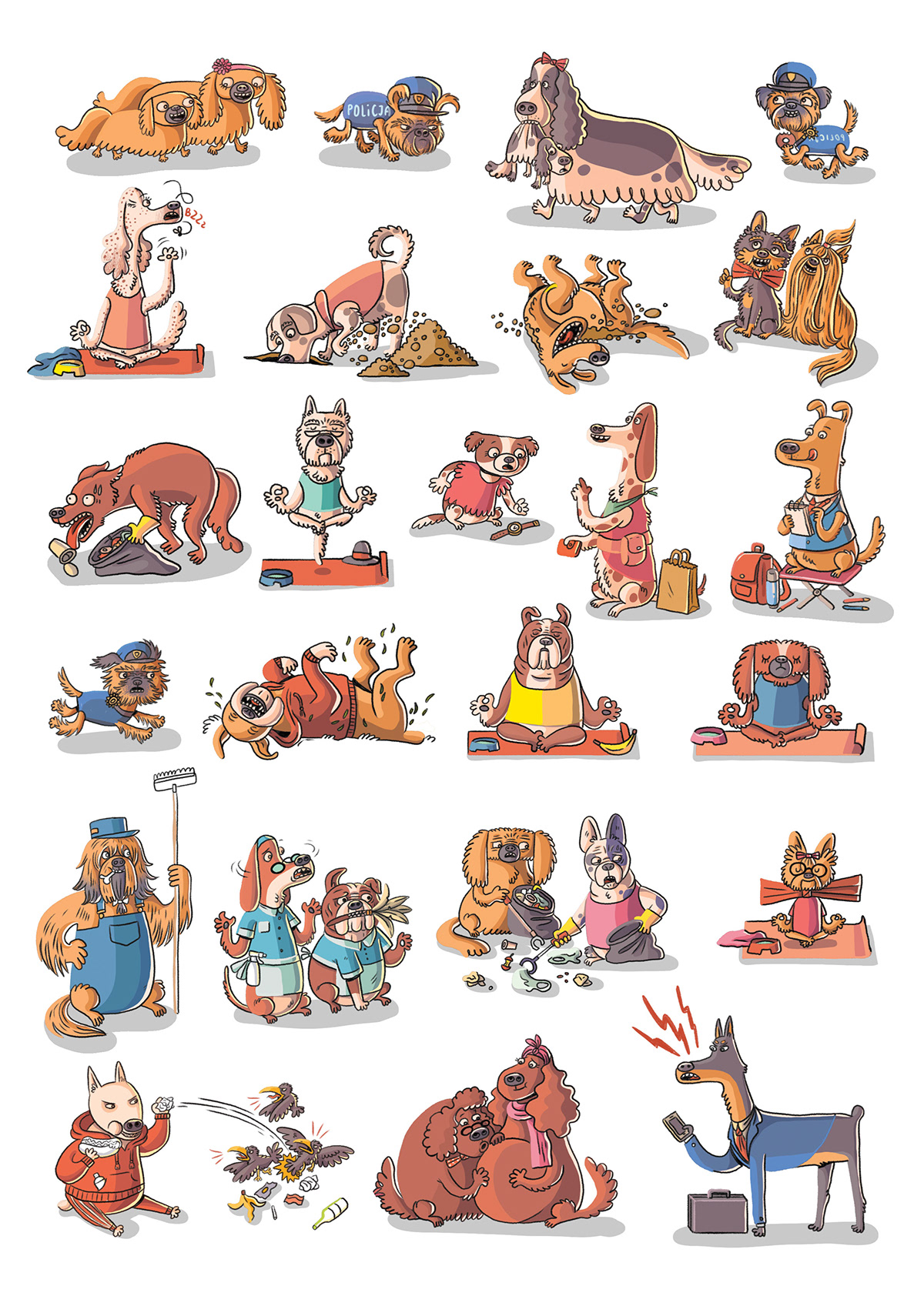 animals book children illustration children's book children's illustration dogs Nature pets Picture book Wimmelbuch