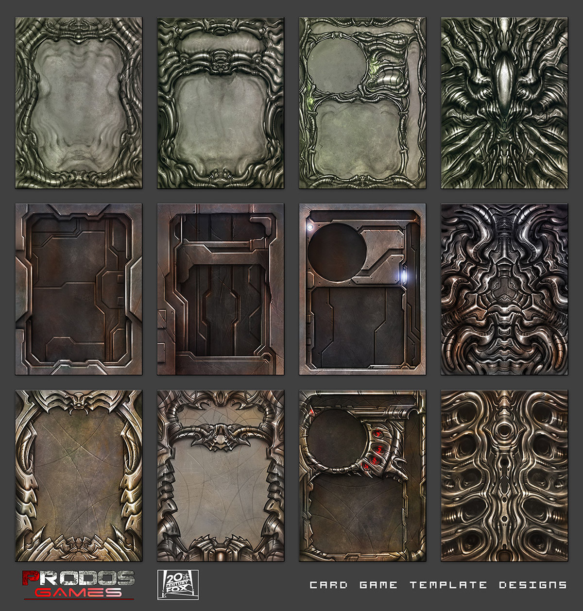 AvP: The Hunt Begins Boardgame - card templates on Behance Within Template For Game Cards