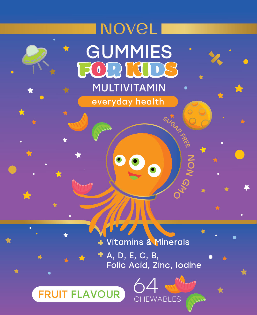 adobe illustrator Character design  children illustration design Digital Art  For Kids gummies Multivitamins package packaging design