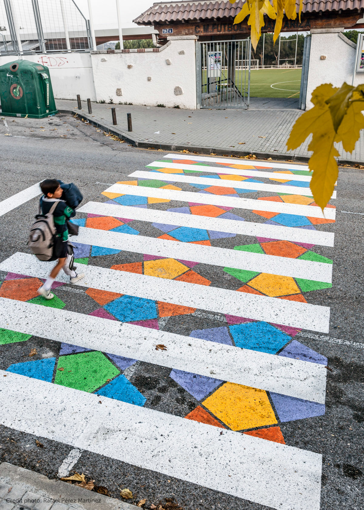 funnycross Urbanart streetart Site-specific actionArt zebracolorful crossingwalk