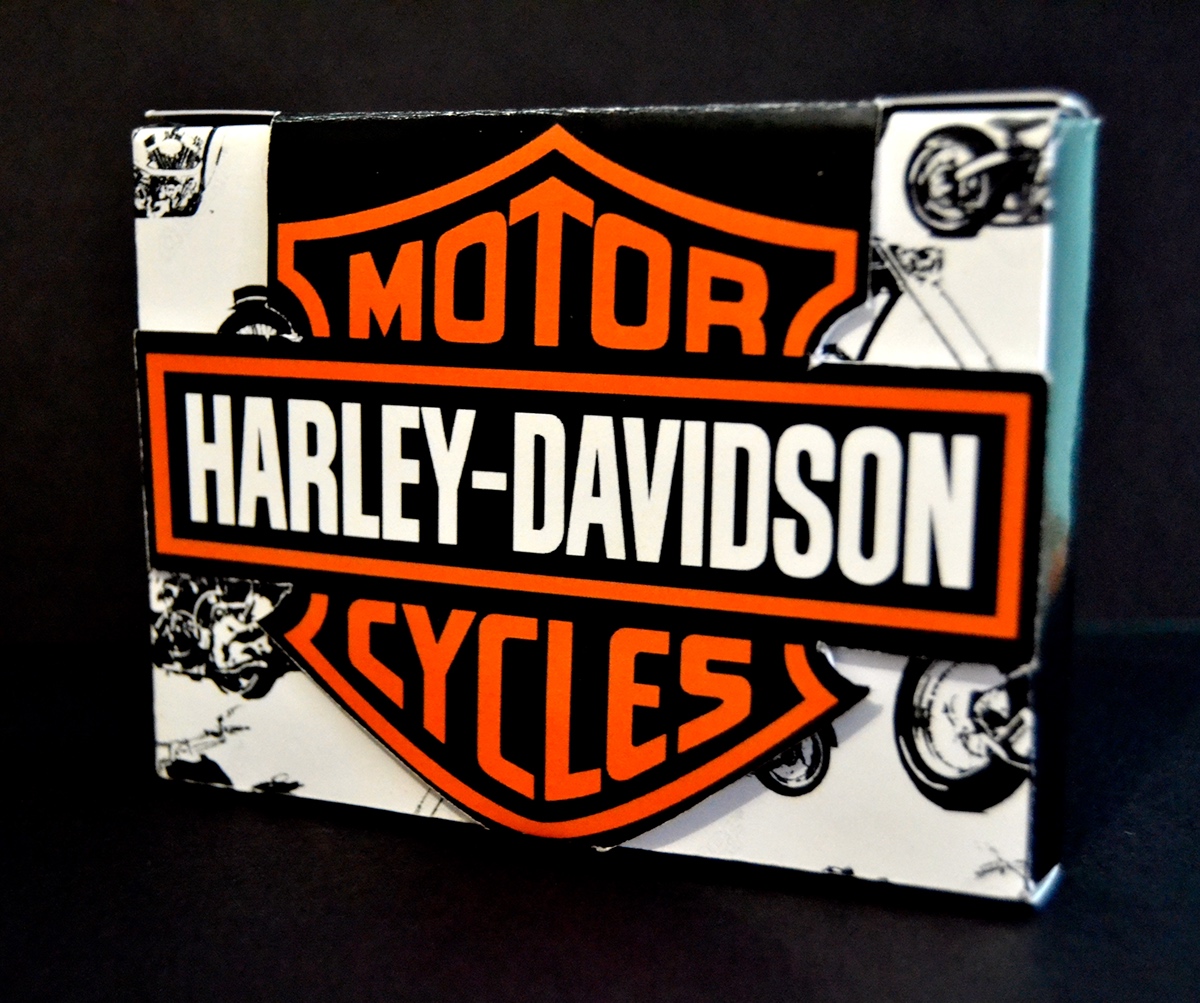 Harley Davidson motorcycle package design  SCAD Tiffani Durso Art Director