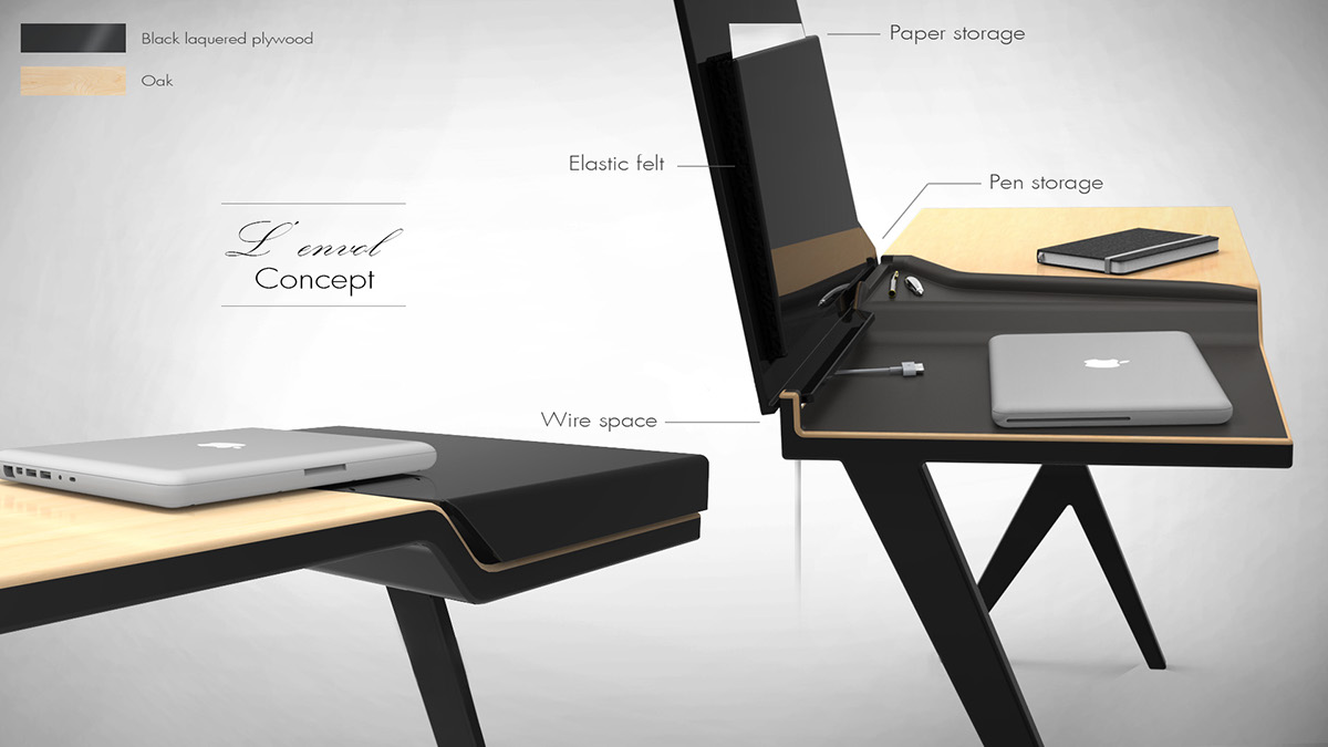 Desk portfolio furniture cinna contest birds working design product