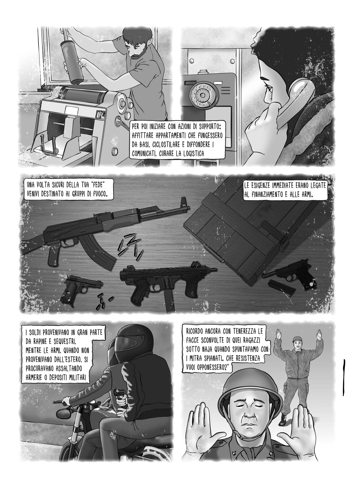 fumetto Graphic Novel terrorismo italia seventies anni di piombo Antagonismo neofascismo P38 poliziesco