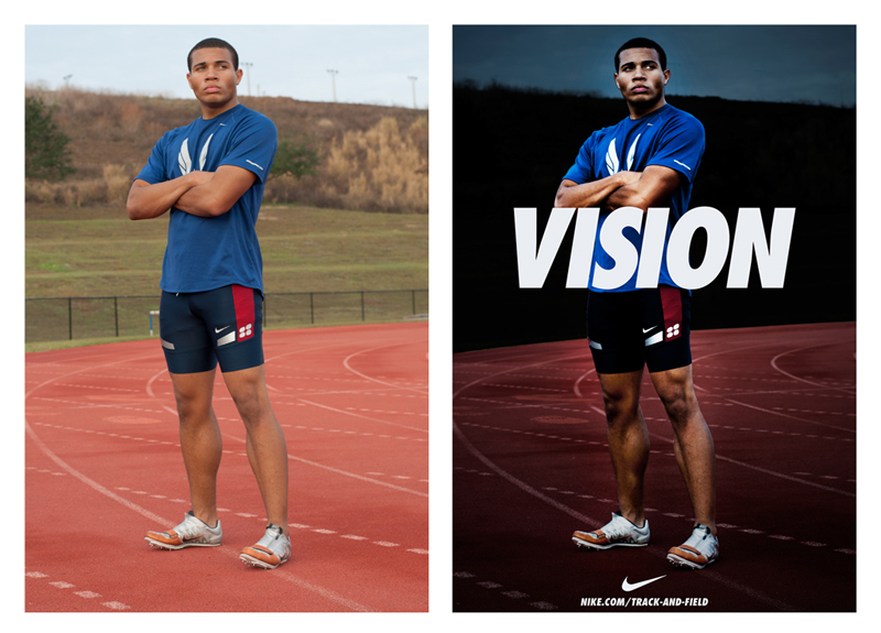 sports Nike run running track track and field shoes brand photos action emotion athlete runner dark images