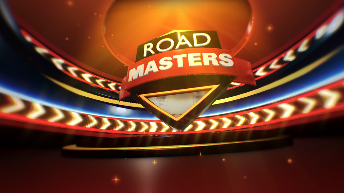 logo desing 3D element3d road Sing champion reality
