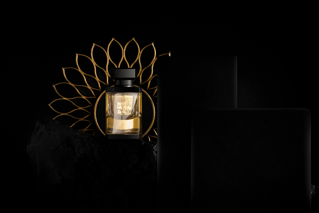 black gold luxury perfume
