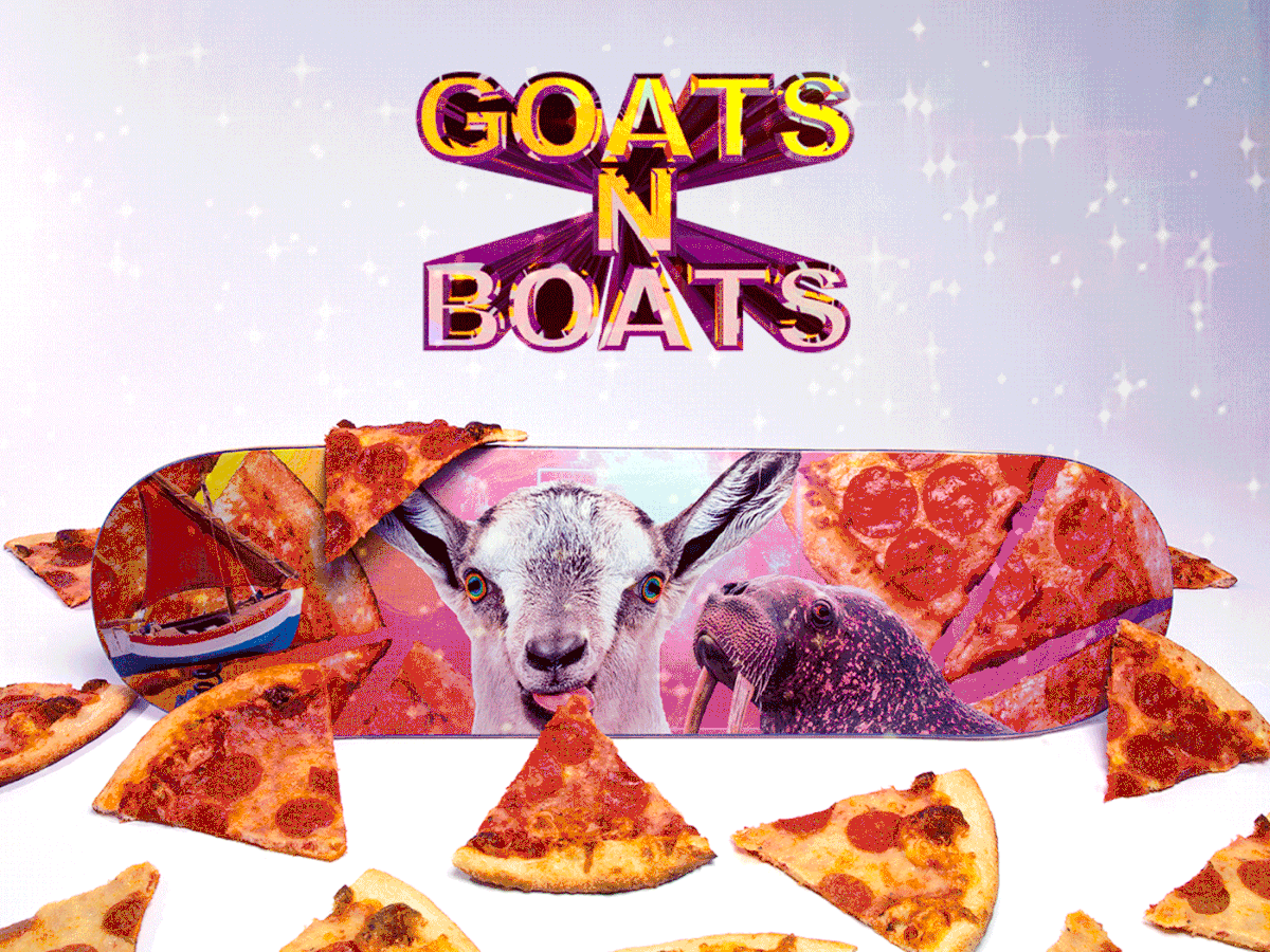 90's boat challenge gif goat Pizza skate skateboard sparkles toy