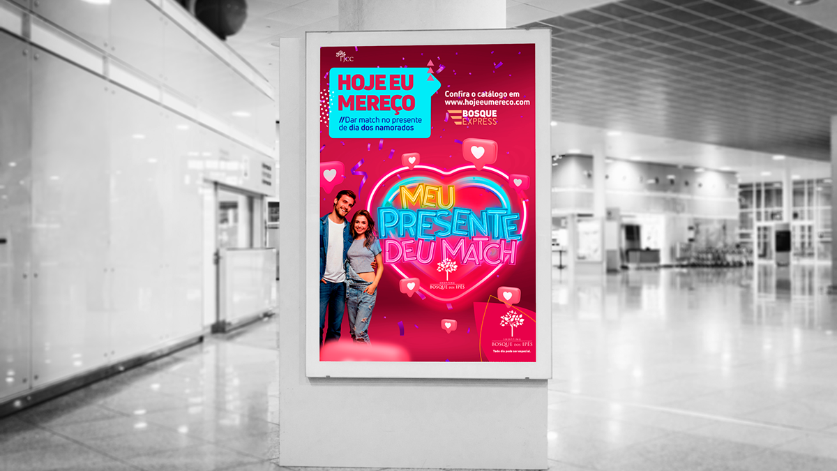 campanha digital mall namorados Redes Sociais Shopping social media valentine
