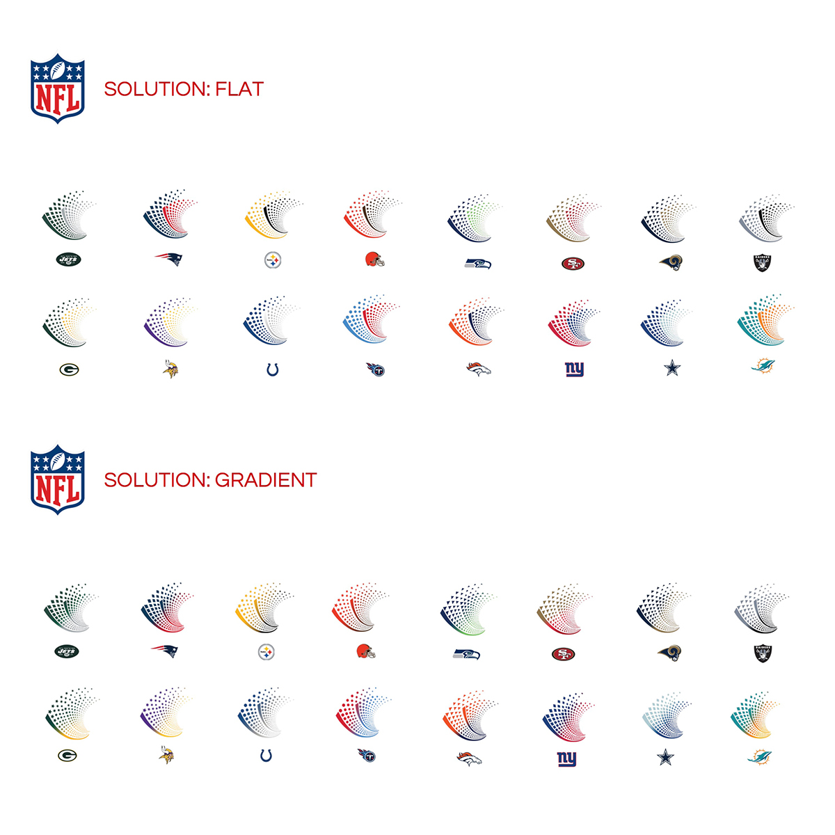 nfl NFLxFIT visual design system graphic sports football contest creative
