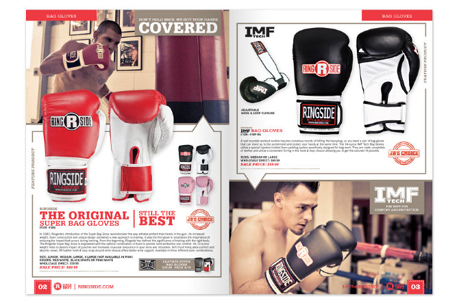 Boxing catalogs print mail order