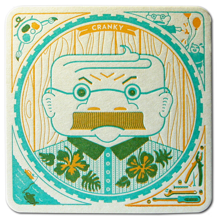 Coasters letterpress Printing Direct mail Promotion