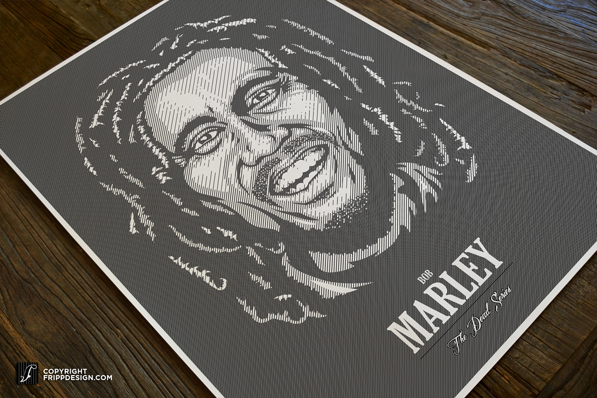 2pac Bob Marley Collection design jim morrison kurt cobain skateboard custom portrait poster musician Jimi Hendrix badass hand drawn