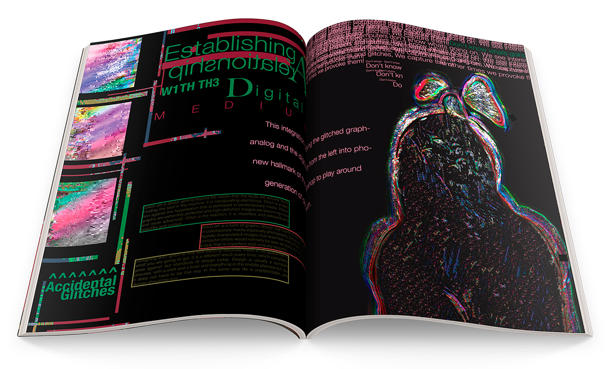 Glitch Glitch graphics IdN magazine editorial Post modern