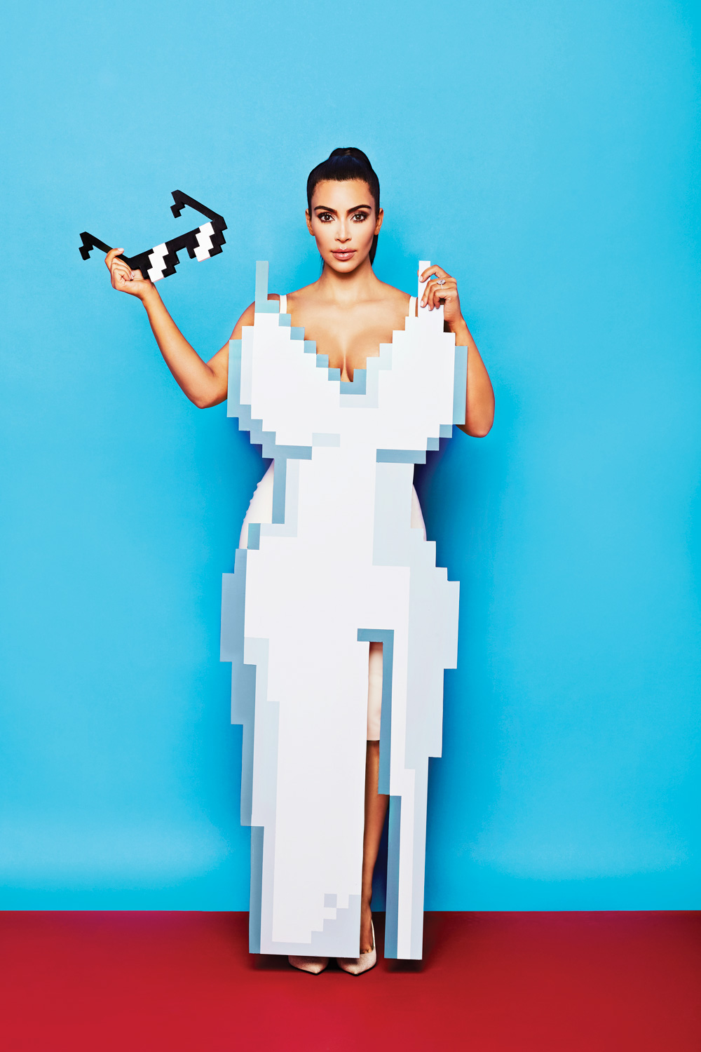 Kim Kardashian kimmie k kim kardashian hollywood Adweek editorial work sets 8-bit digital vintage computers dane johnson JUCO JUCO PHOTO COdy Cloud Julia Galdo