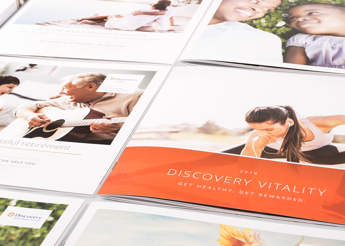 discovery CI identity launch brochure print spot colour paper logo Corporate Identity Identity Design