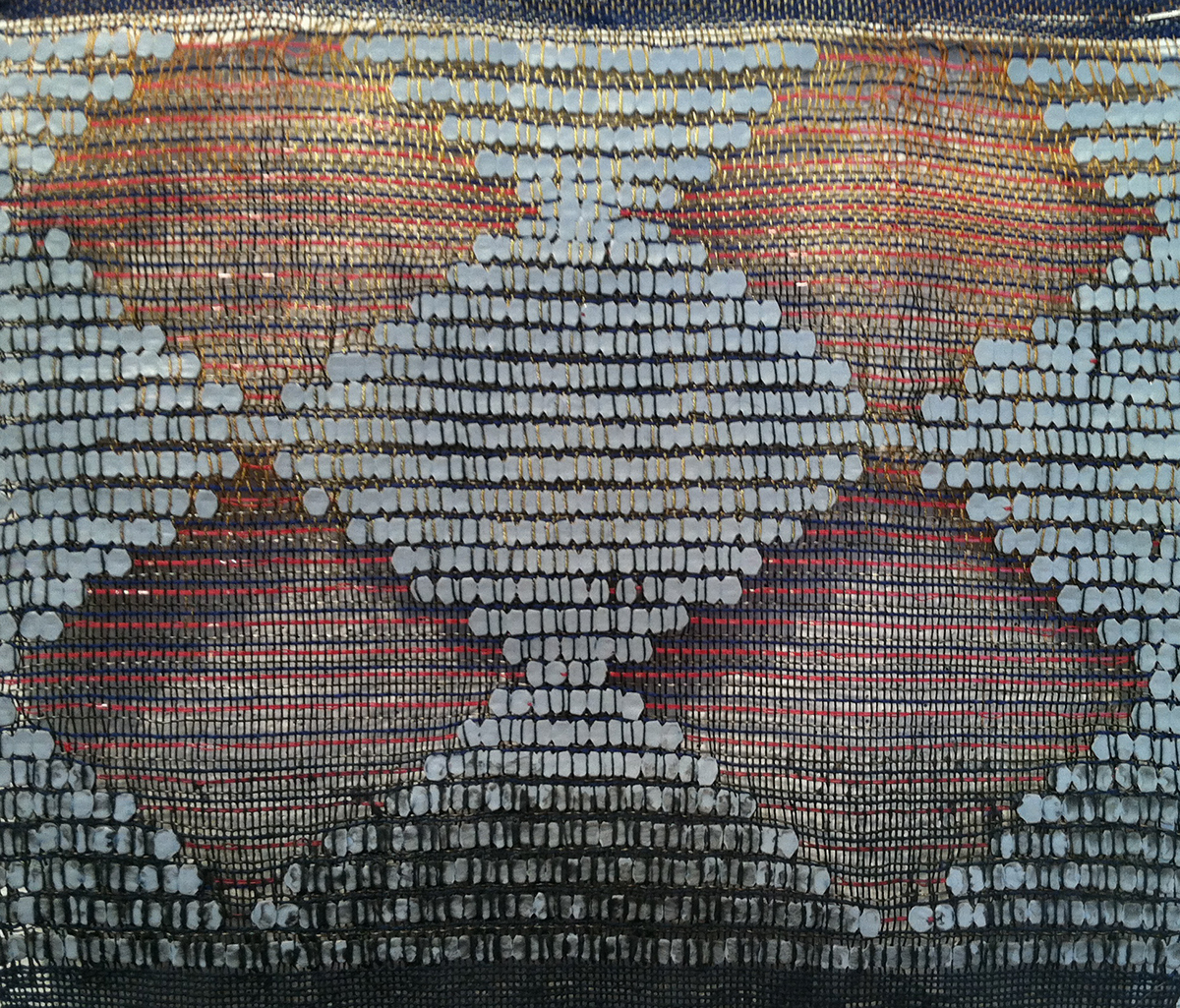 Woven Hand weaving plastic melting sample blanket