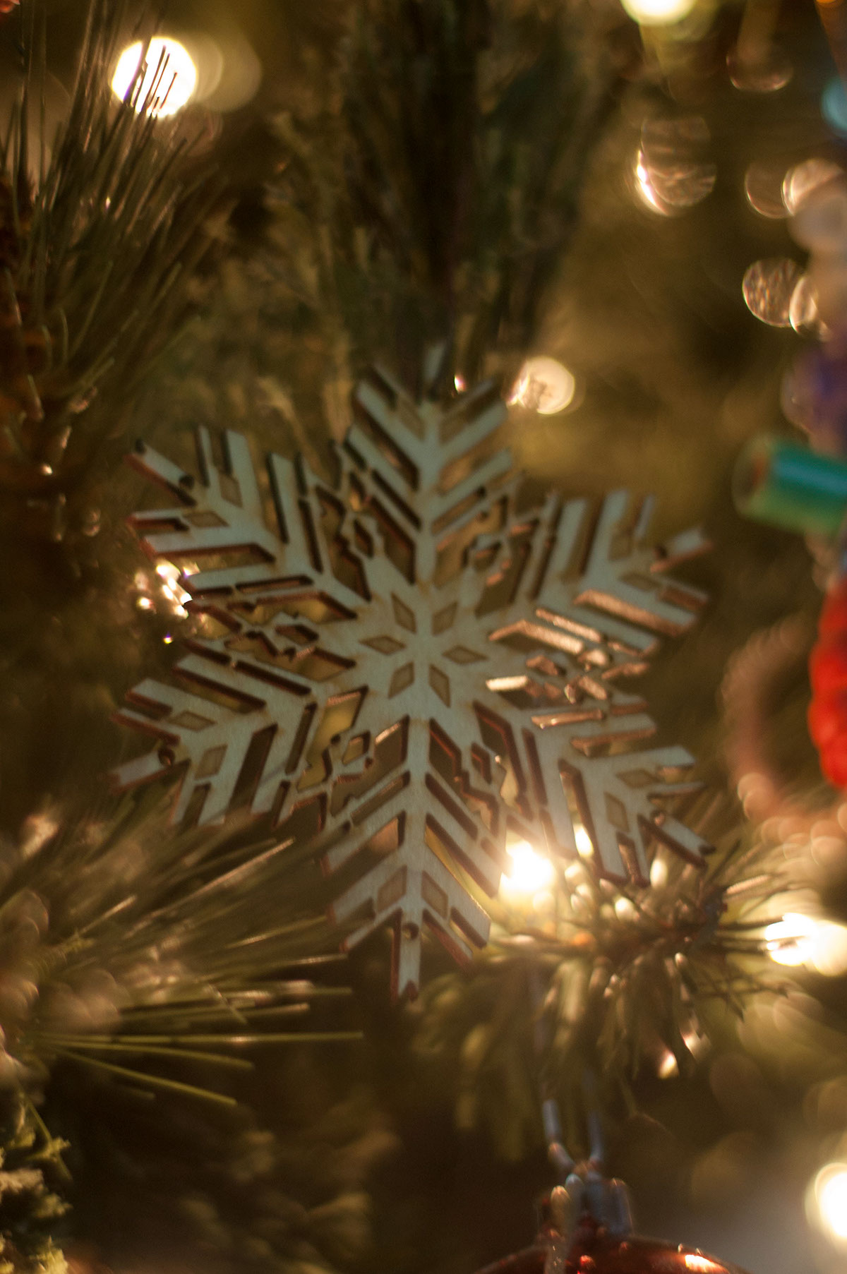 Adobe Portfolio Lasercut ornaments Christmas snowflakes