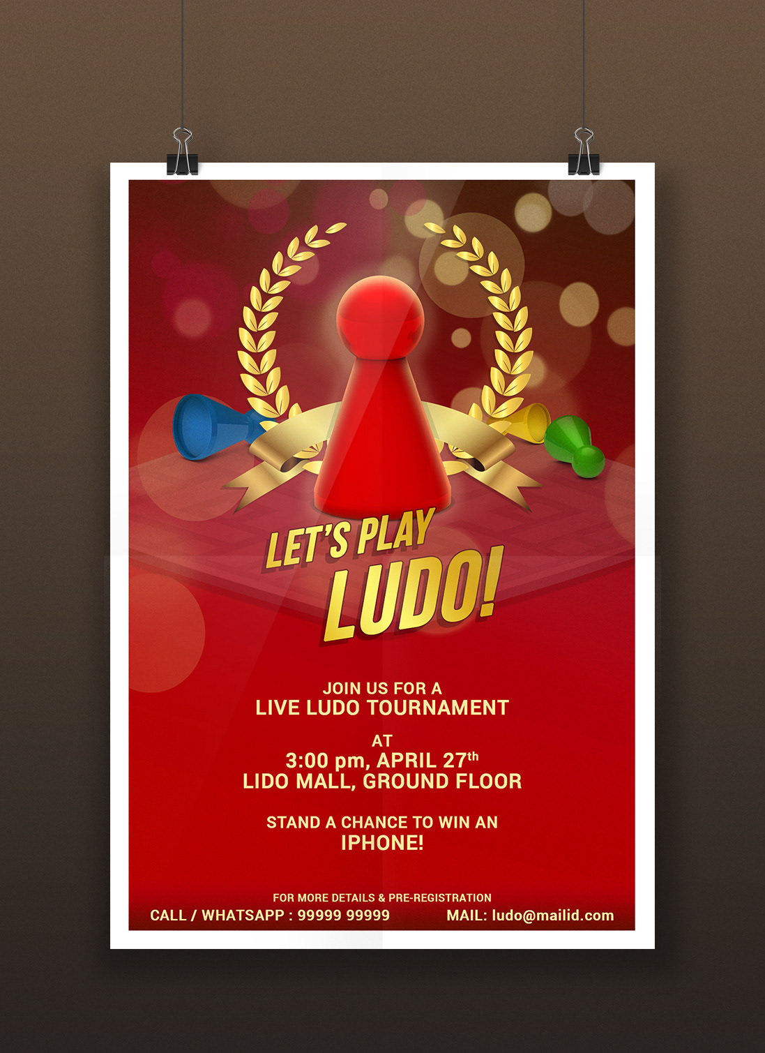Ludo Tournament Poster on Behance