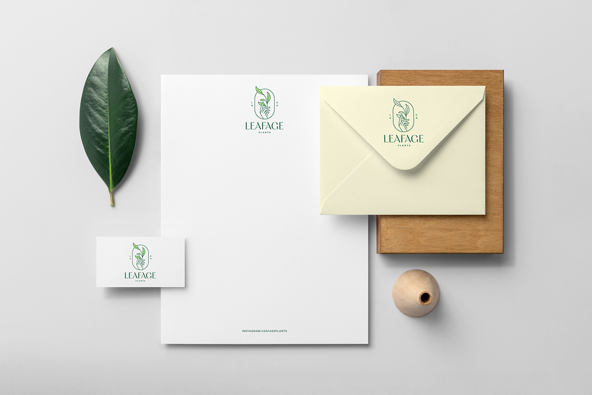 plants Plant Shop branding  brand identity Logo Design elegant minimal pop up store women care