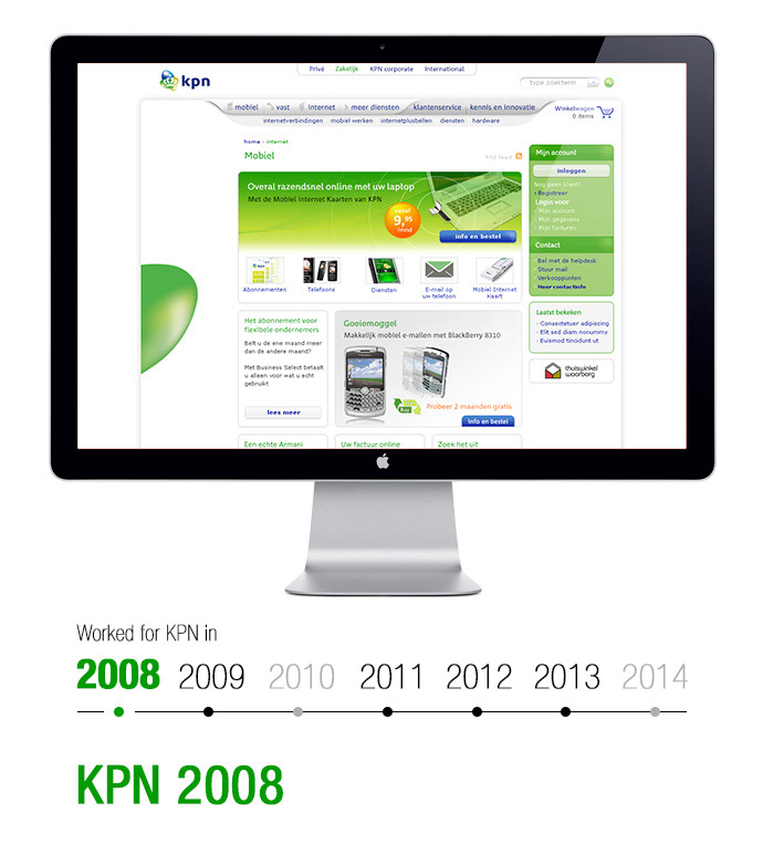 KPN  telecommunications  website  UX  UI  interface  Dutch interaction  design  webdesign