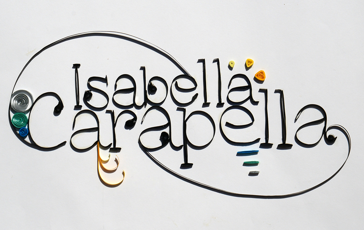 paper craft Isabella Carapella mixed media type experimental