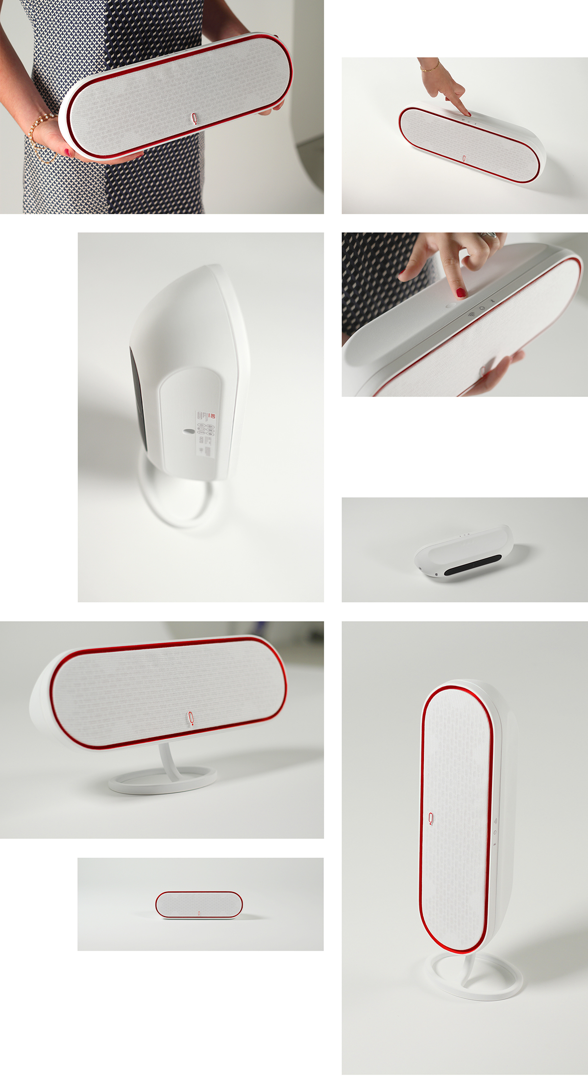 design speaker sound jbl home wireless bluetooth integrated social Audio Harman sober curve details Minimalism