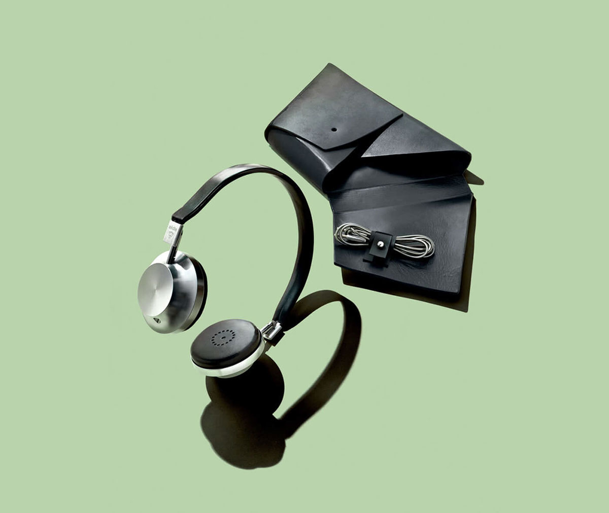 headphones Paris brand Audio design leather aluminium