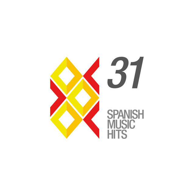 31 Spanish hits music hits design Caratula cd cover música española