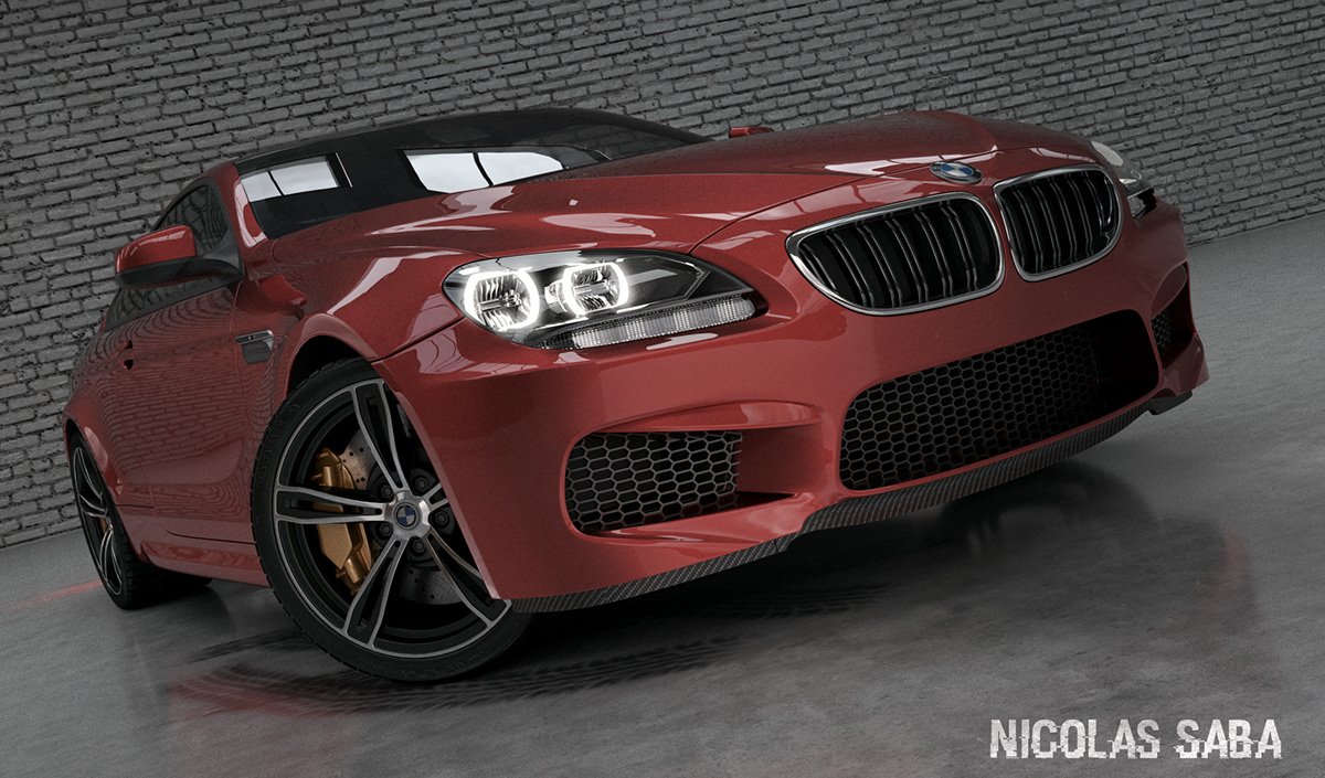 BMW car automotive   3D MAX vray photoshop