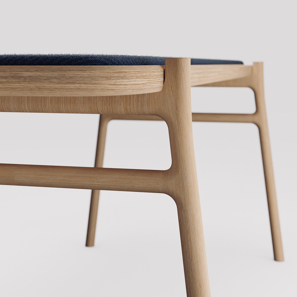 bench bentwood Finnish Scandinavian seat seating warm wood wool Adobe Portfolio