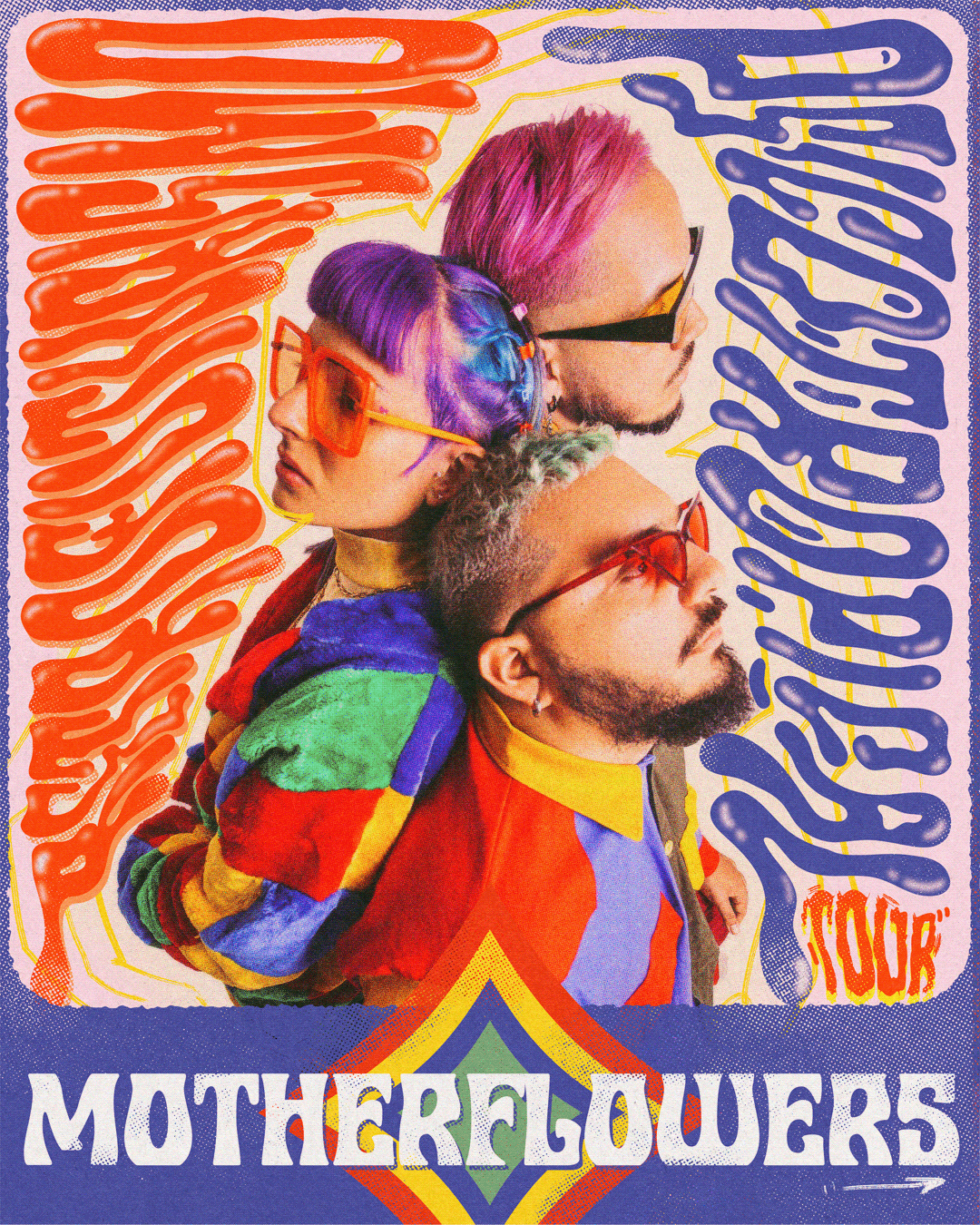 band poster Digital Art  irepelusa Latin lettering motherflowers poster rap rap latino Tour Poster