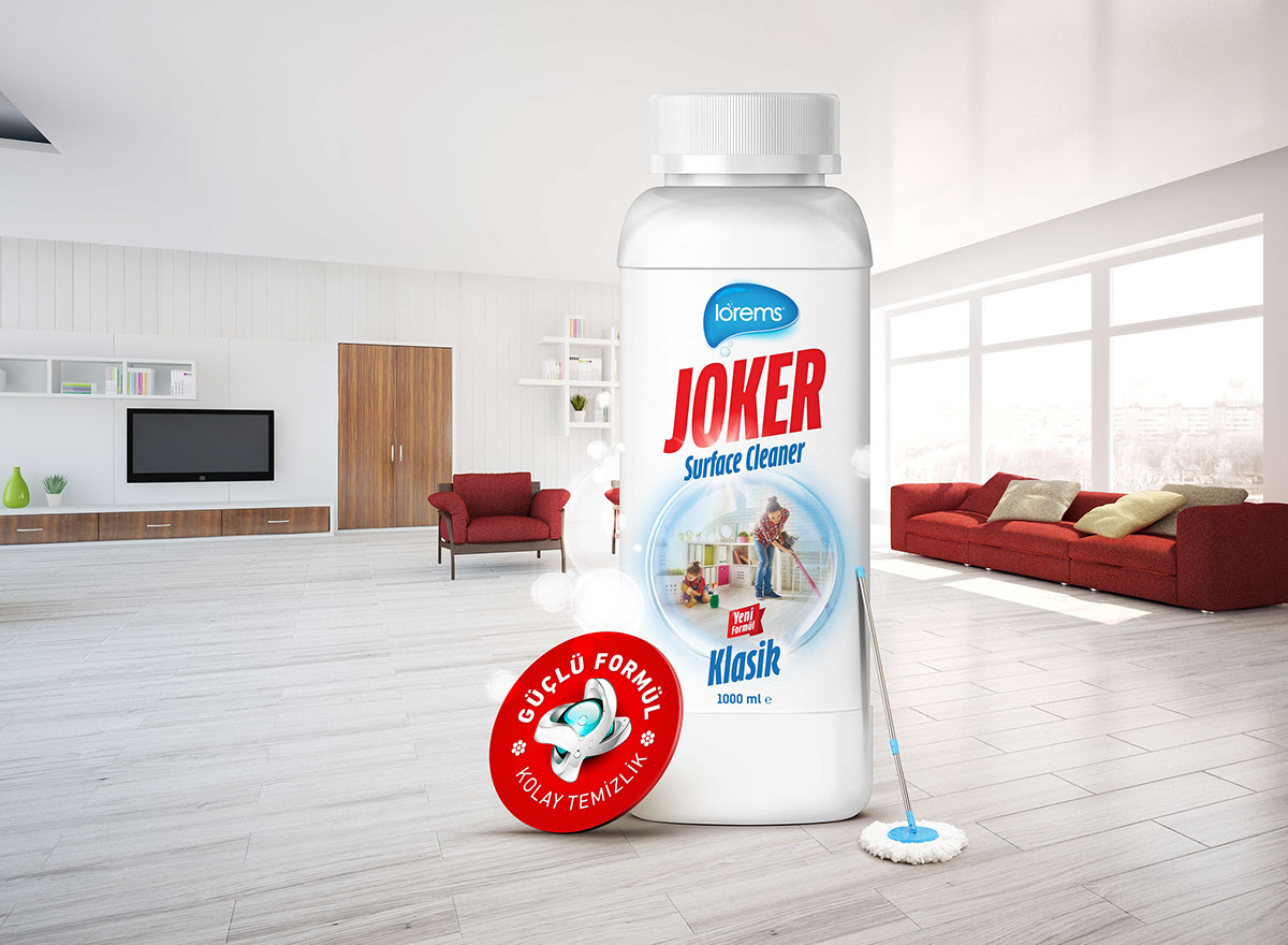 surface cleaner Kitchen Cleaner bath cleaner dirt solvent home cleaning clear bubble joker ILLUSTRATION  package design 